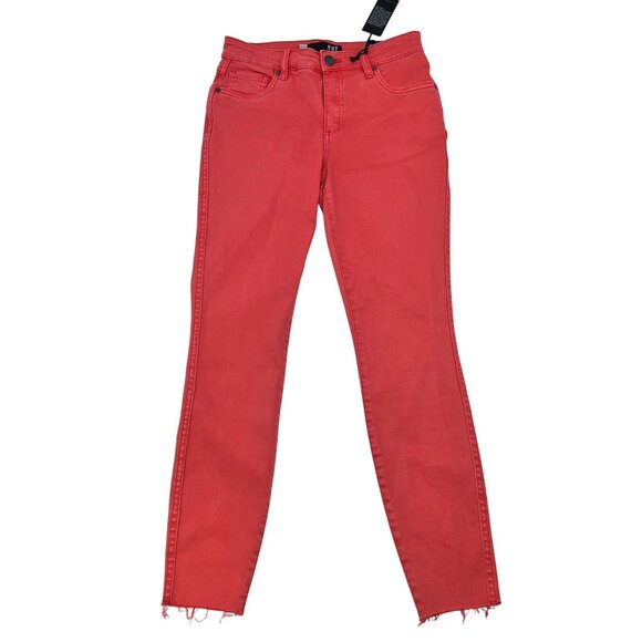Kut From The Kloth Women’s Connie Skinny Ankle Jeans Coral Size 2 New - Picture 1 of 9